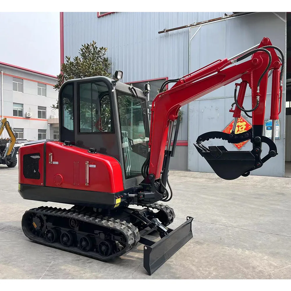 Xingtu Free shipping Crawler excavator Auction house equivalent CE 2.5 ton mini excavator with cabin