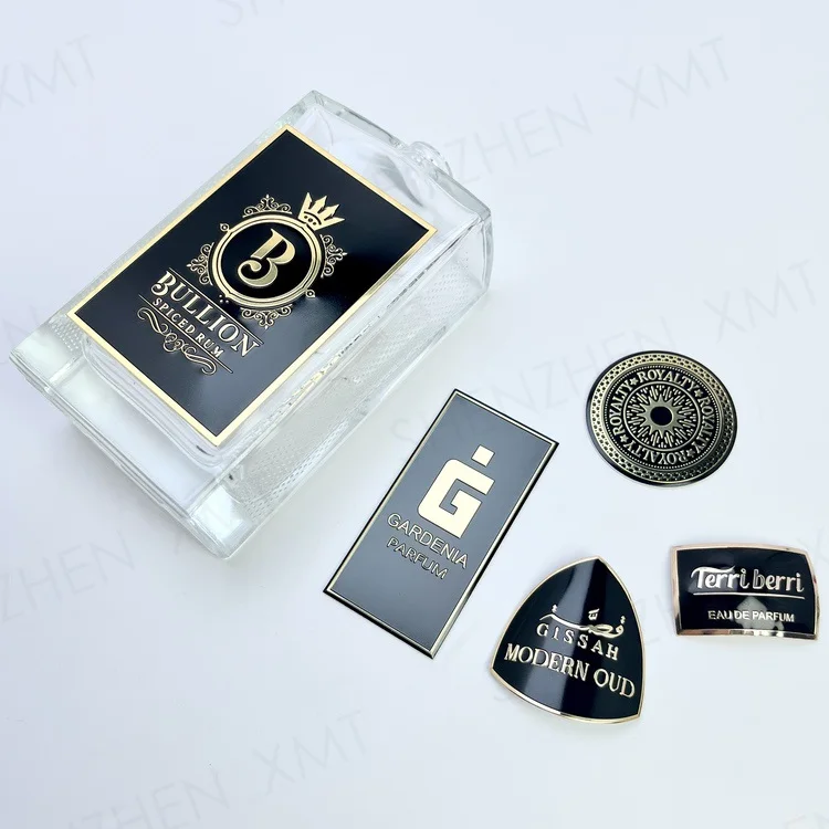 High Quality Waterproof Self-adhesive Custom Logo 3d Embossed Label Decals Metallic Stickers
