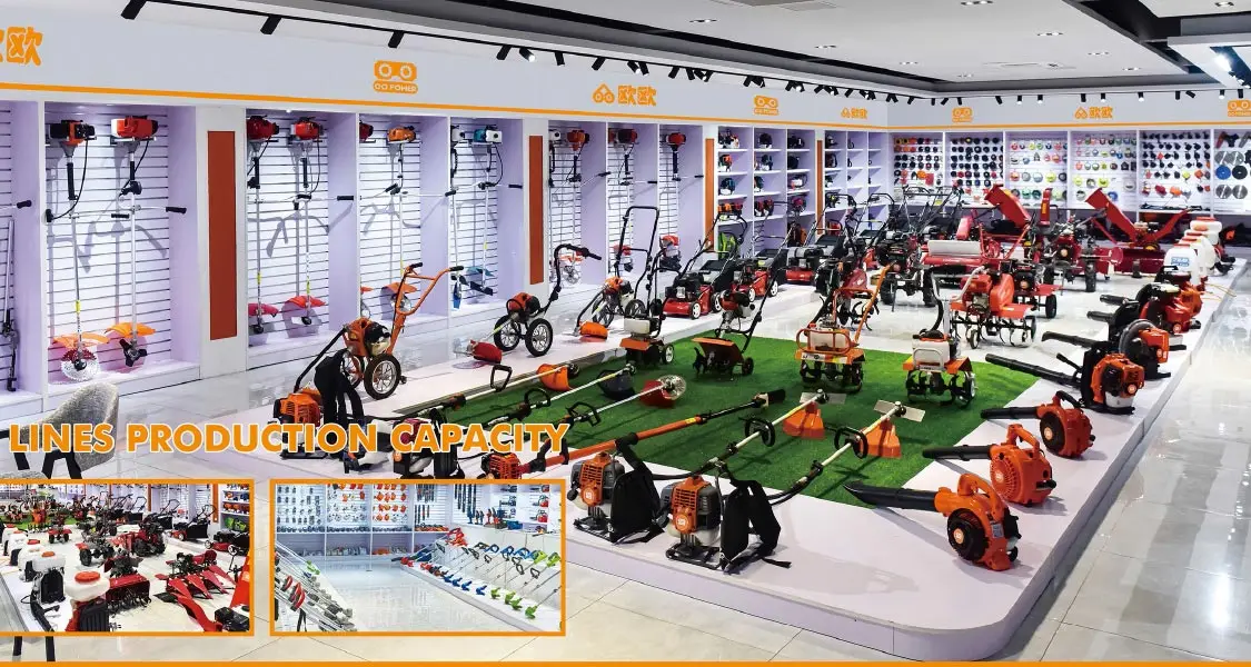 HUSTIL High Quality Professional Hand Push Brush Cutter with 2 wheels