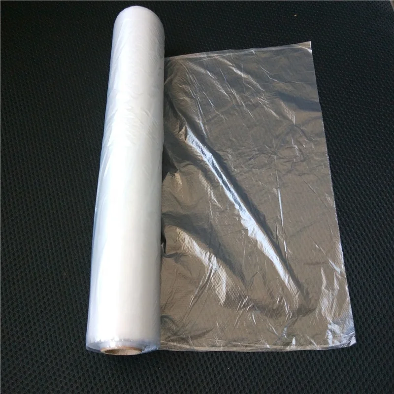 transparent t-shirt bags on roll with custom own printed logo