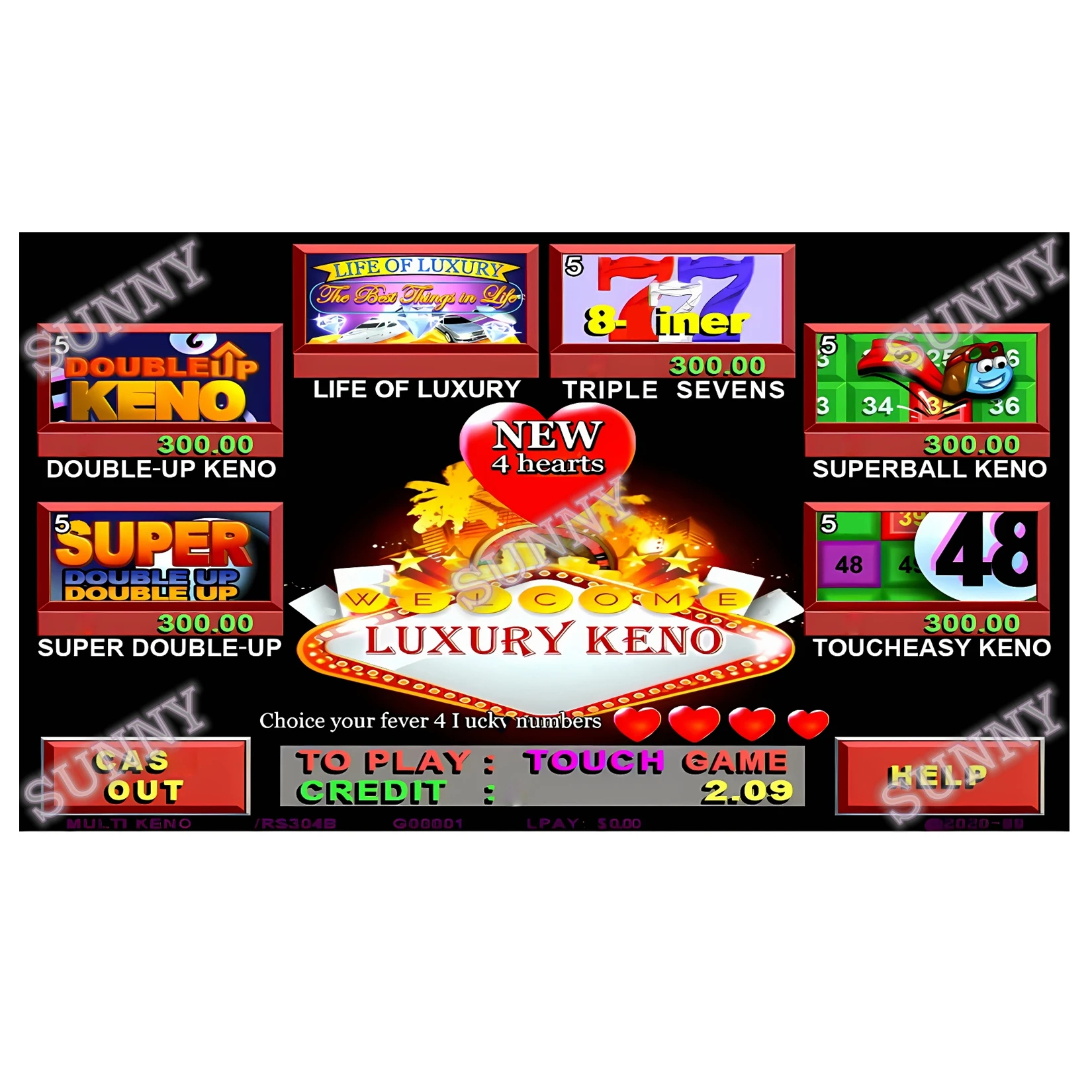 Роскошная настольная игра Кено/Texas Keno games WMS 550 POG pot of gold 510 595 Fox 340 доска Fire link игровая