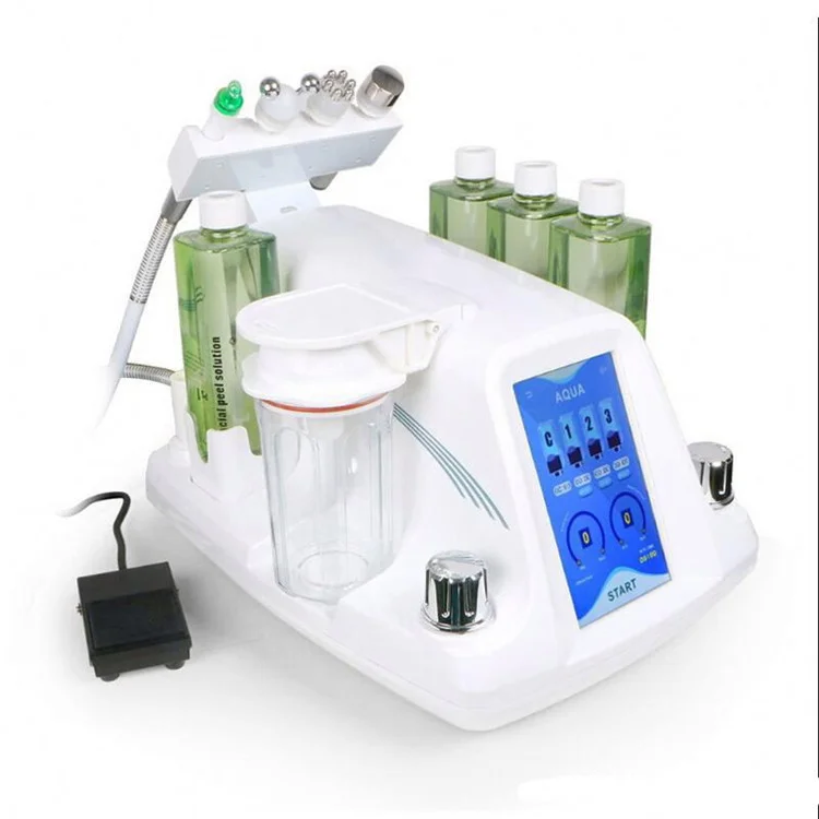 Portable Multifunctional 4 in 1 Hydra Microdermabrasion RF BIO Skin Care Facial Beauty Machine