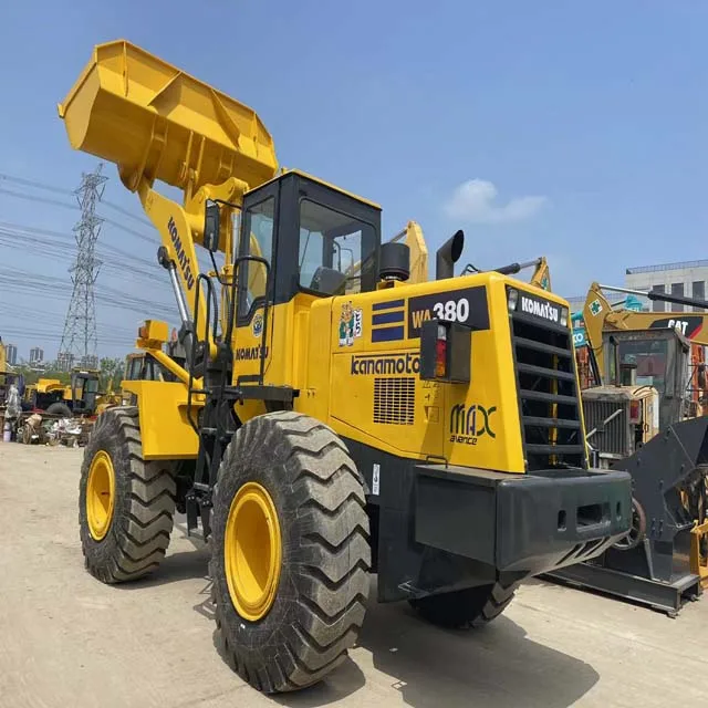 Top Brand Komatsu Wa380 Wa470 Wa500 Wa600 Wheel Loader Used wheel loader komatsu WA380-3WA380-6 WA380-3 WA320-5 WA470-3 for sale