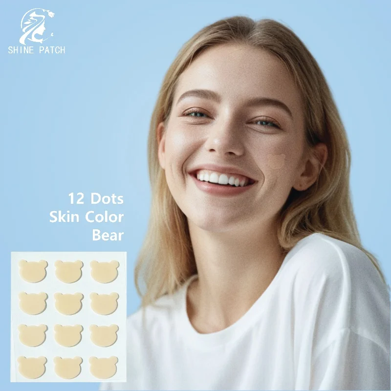 Quality Certification Zit Patch 12 Acne Pimple Patch Hydrocolloid Skin Color Bear Belmish Spot Care Absorb Fluid