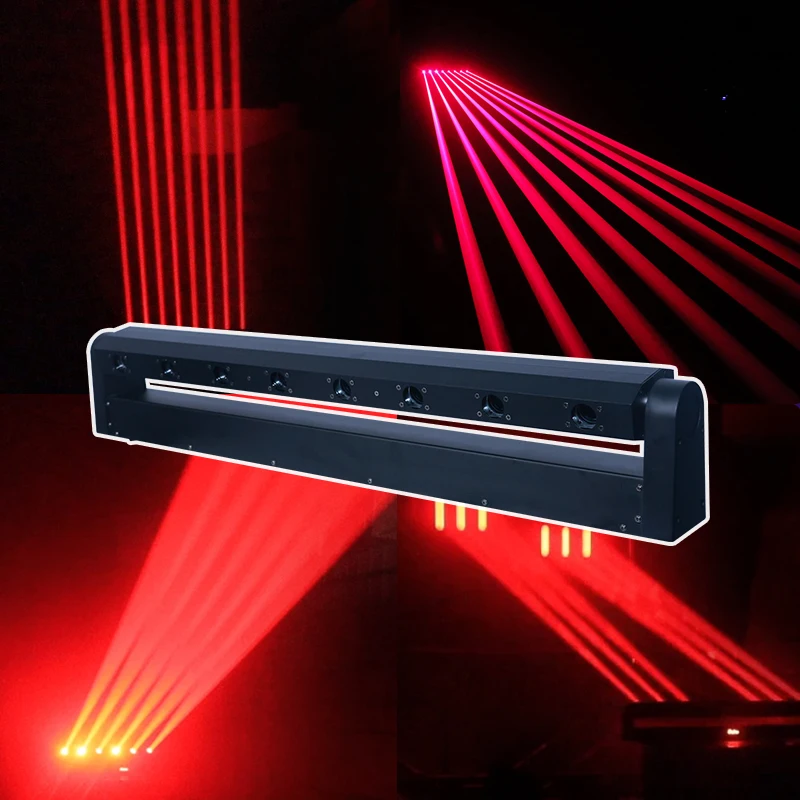 8 Eyes Dj Disco Move Head Laser Lamp Stage Lighting Party Rotating Beam Red Laser Light