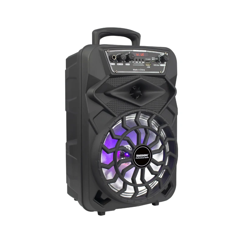 Best Quality 8 Inches Speakers Wireless Lautsprecher Portable Rechargeable Subwoofer Bluetooth Trolley Speaker