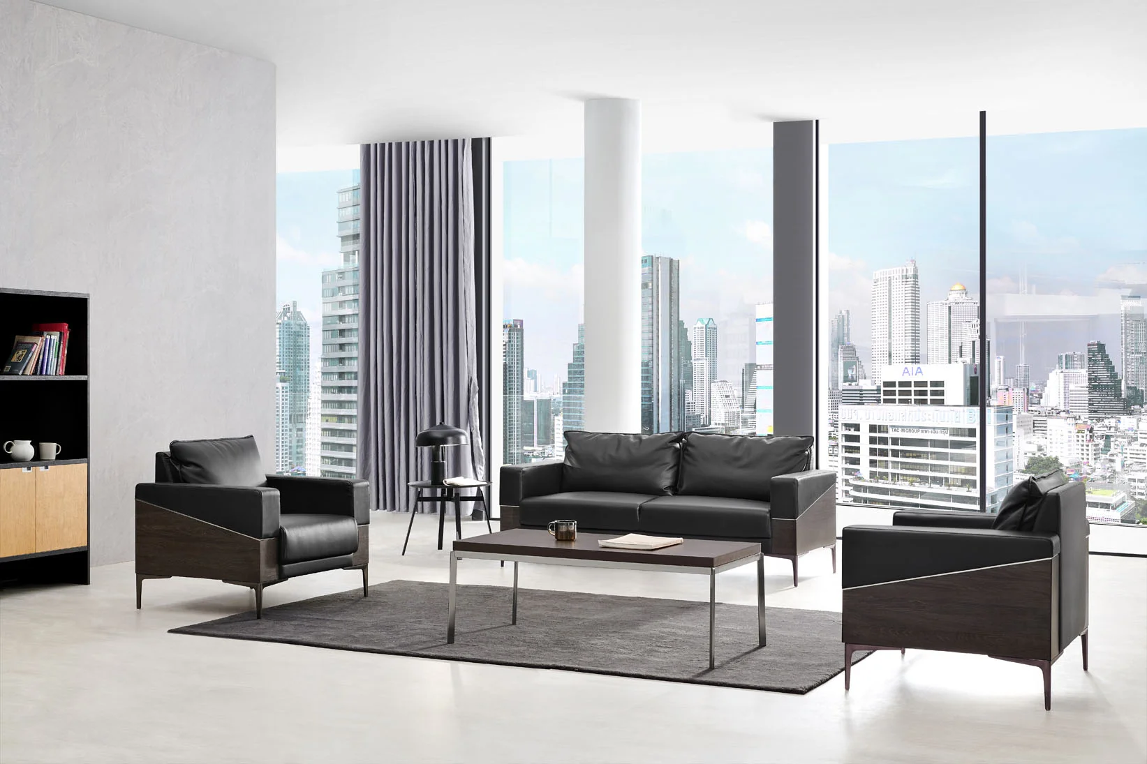 Wholesale Comfortable Office Sofa Living Room Leather Couch Luxury Modern Sofas