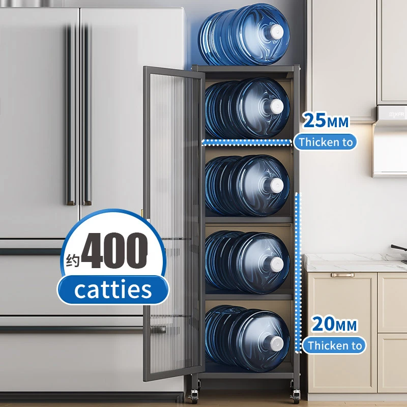 Kitchen pantry organizer spices food locker snack cabinet book shelf with door floor type countertop storage rack furniture