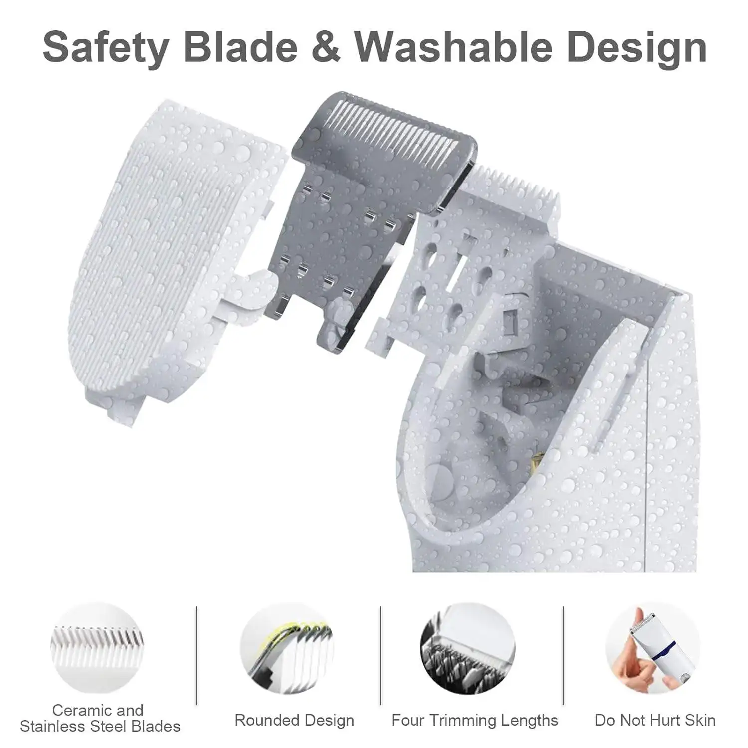 4 in 1 Professional Dog Hair Trimmer Pet Grooming Clipper For Dogs Cats