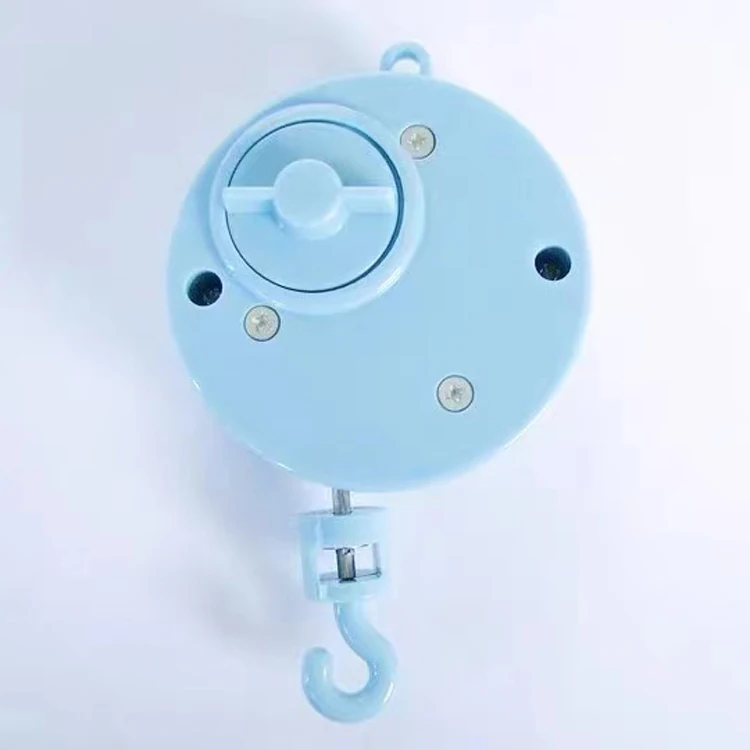 Blue Mechanical Music Box Hang On Baby Crib Holder
