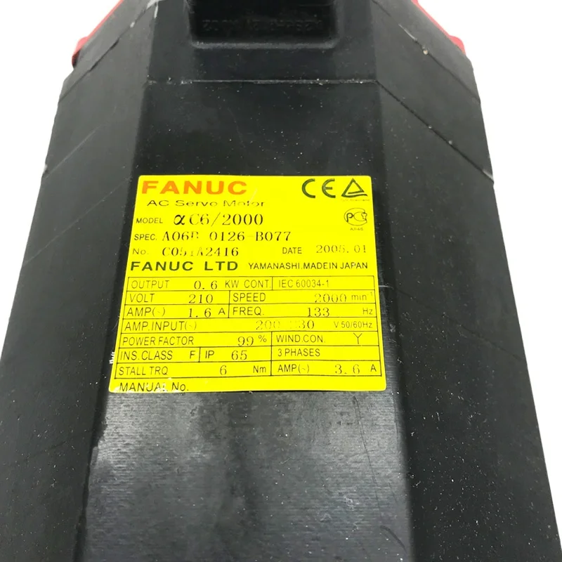  100% Проверка прошла успешно используется Fanuc серводвигатель переменного тока