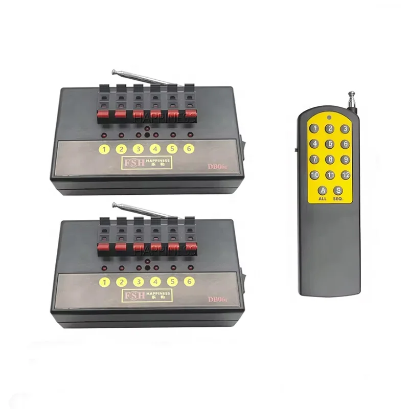 12 Cue Wireless Remote Control Display Fireworks Firing System For Stage Fountains For Wedding Party Decoration