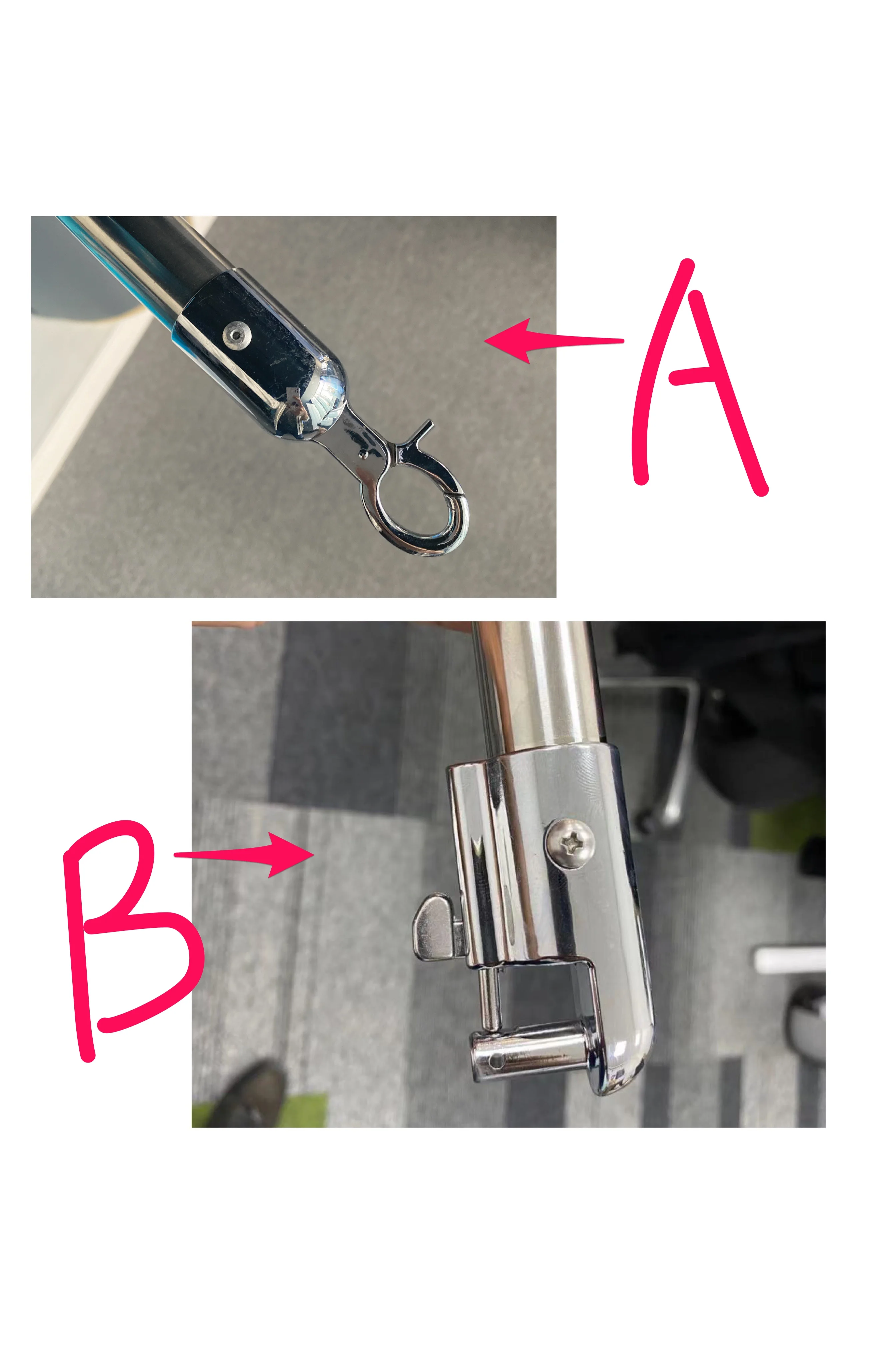 Event Crowd Control Stanchion for Hanging Ropes, ball Top Polished Chrome Rope Crowd Control Barrier Pole