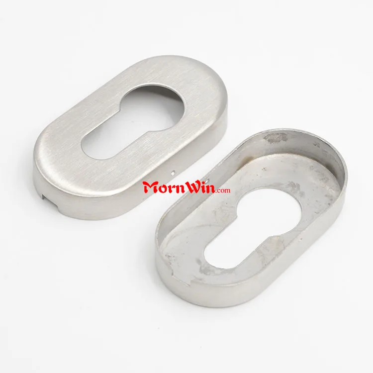 Popular Satin Stainless steel 304 Oval Shape Cylinder  key escutcheon