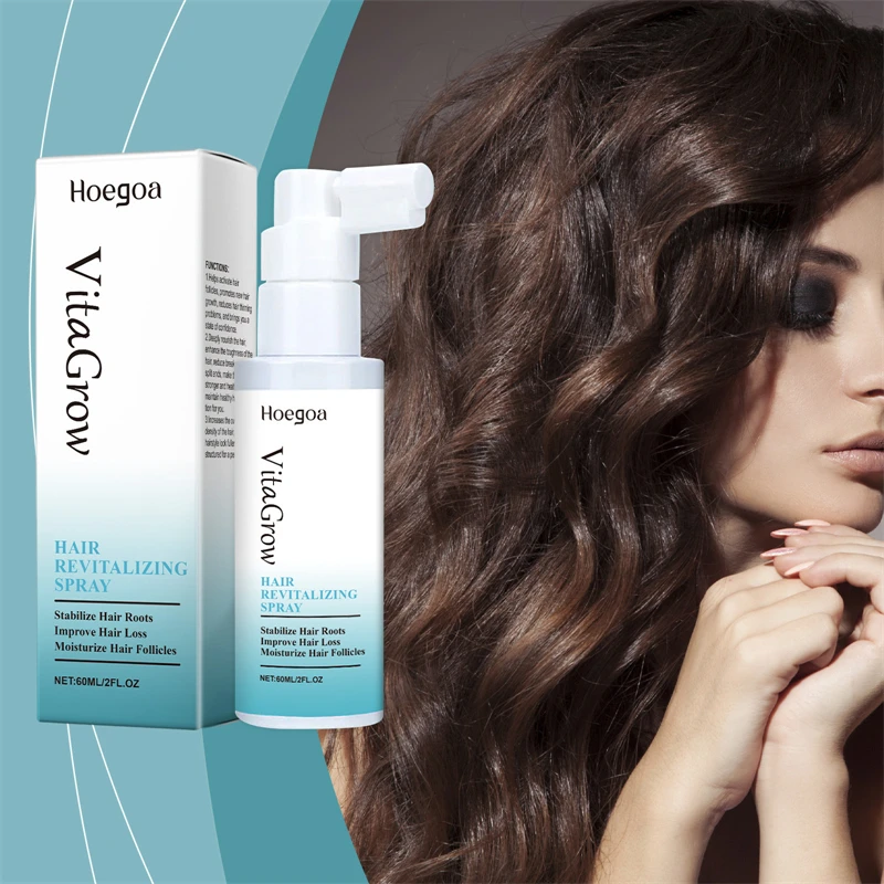 HOEGOA 60ml hair revitalizing spray moisturizing soothing breakage reducing anti loss anti frizz popular hair growth solution