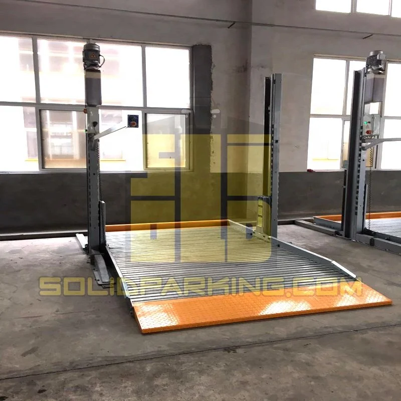 SOLIDPARKING 2 Post Vehicle 3.2t Car Stacker  Parking Equipment Car Lift For Basement