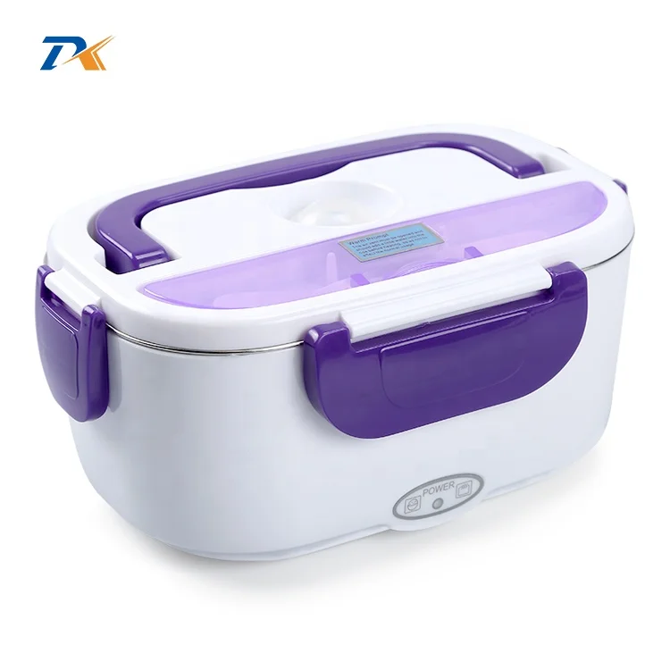 plastic food warm box electric heating thermos lunch box for Household