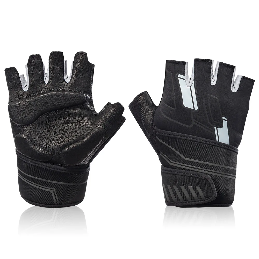 Wholesale Half Finger New Gym Gloves  Men Women Adjustable Half Finger Witghtlifting Workout Gloves