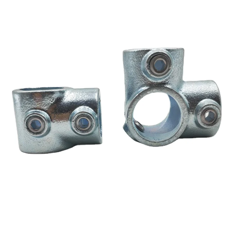 A101C Galvanised Key clamp fittings iron pipe clamp fittings malleable iron pipe clamps