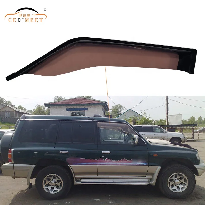 Other Auto Exterior Accessories Rain Shield Acrylic Material Rain Sun Visor Window Visor Fits For PAJERO V33 1991-1998