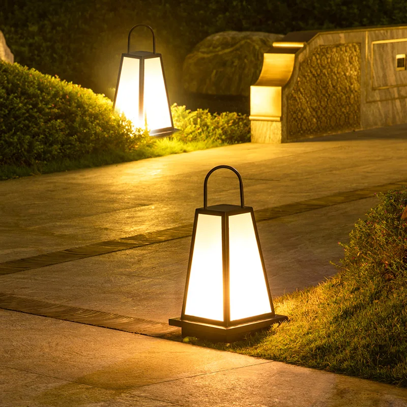 Wind lamp Japanese sushi restaurant floor lamp outdoor garden lawn lamp Japanese modern garden decorationsolar/water proof