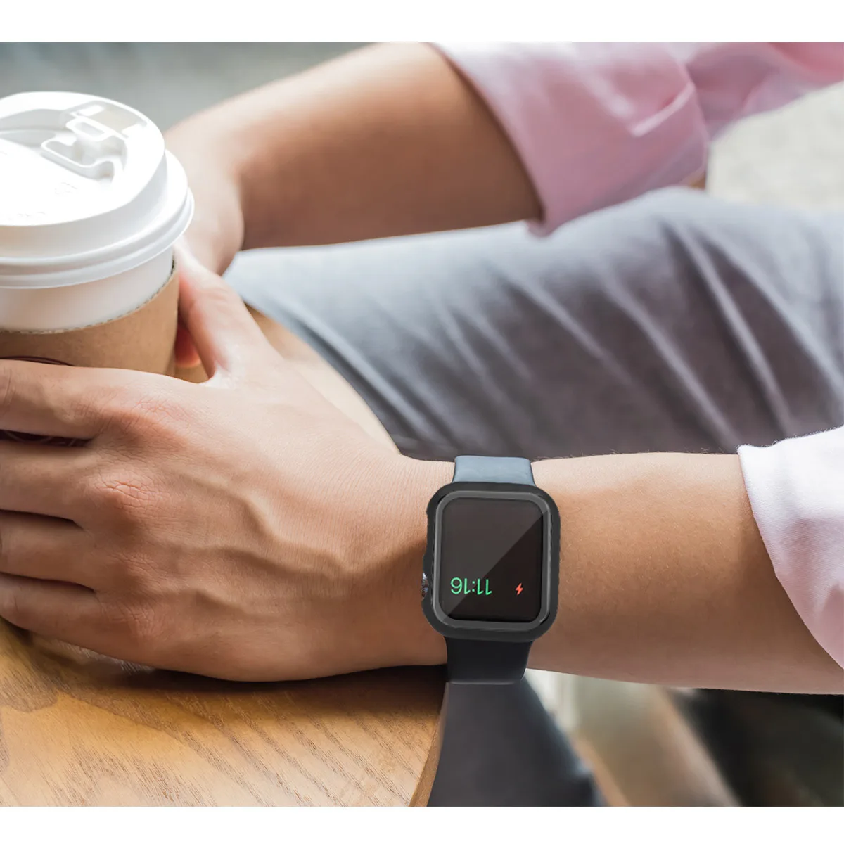 Картонная коробка защитный чехол для часов iwatch 4567 Sports SE PC + пленка из закаленного стекла Apple