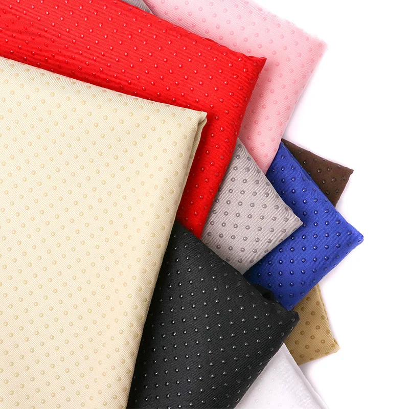 Gabardine base pvc dot non slip fabric/dotted anti slip fabric