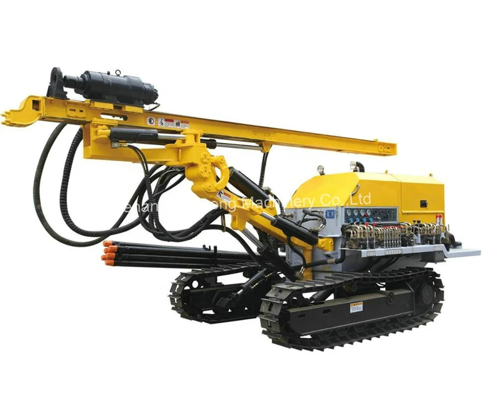 Mobile Borehole Drilling Machine RC140y Hydraulic DTH Drilling Rig for Sale
