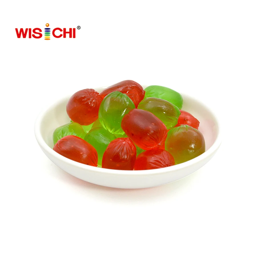 Free sample OEM Vegan collagen casing candy customized candy sweet halal fruit gummy