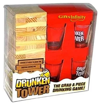 Игра для семейной вечеринки, деревянные строительные блоки для вечеринки, игры для питья, дизайн под заказ, игры для питья