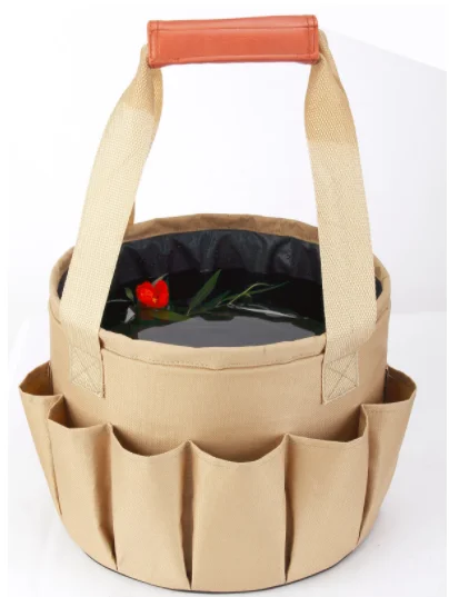 Durable Water Heavy Duty Tool Set Canvas Bag Combination Kit Aluminum Shovel Garden Scissors Bucket Cloth Gardening Tools Bags