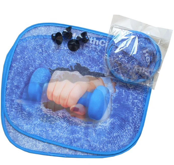 Car window sun shades with custom message printing Car Window Sunshade Foldable Sun Windshield Shade UV Protection for Kids