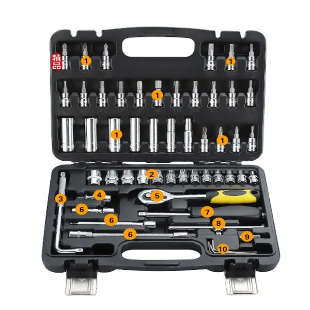 Tools Set Tool Box Professional Auto Repair Tools 54pcs