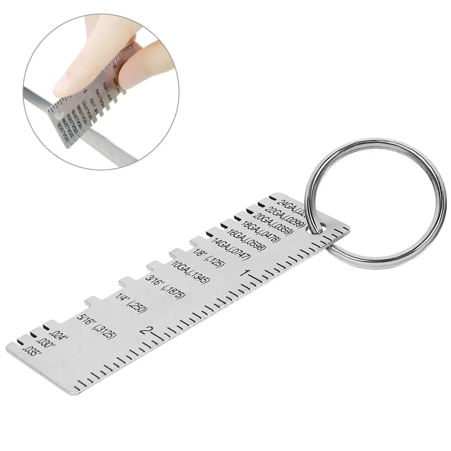 Weld Seam Inspection Ruler, Thickness Gauge Inspection Gauge, Weld Seam Measurement Tool, Stainless Steel Measuring Tool