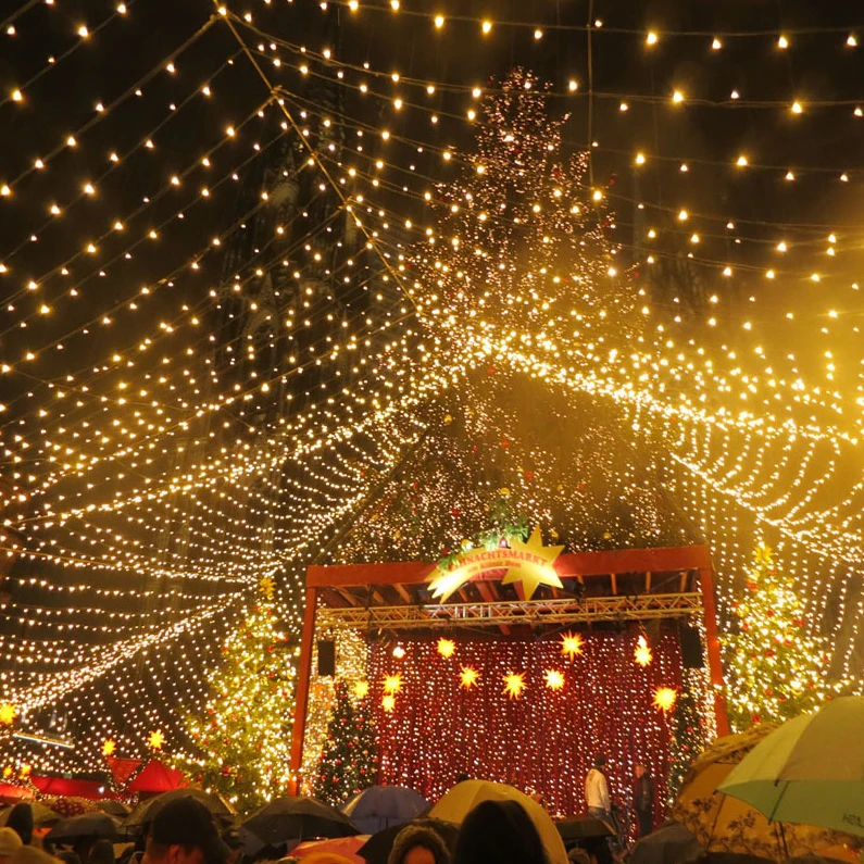 Outdoor String Lights Fireworks Lamp Dandelion Lawn Lamps Waterproof Fairy Garland String Light Lawn Street Decor Light