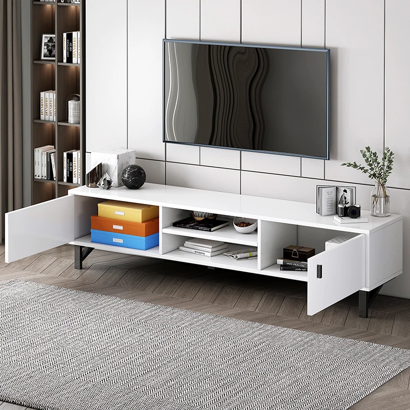 Modern design wooden tv cabinet with showcase for Living Room Furniture