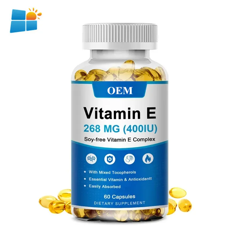 OEM/ODM/OBM Beauty Products Natural Animate Vitamin E Capsules Best Vitamin E Capsules For Skin Whitening