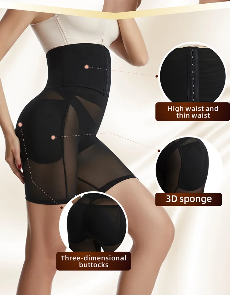 Custom Butt Lifting Waist Trainer Body Shaper Shapewear Fajas Tummy Tucker Thigh Trimmer Leg Shaper Girdles Butt Pad Hip Panties