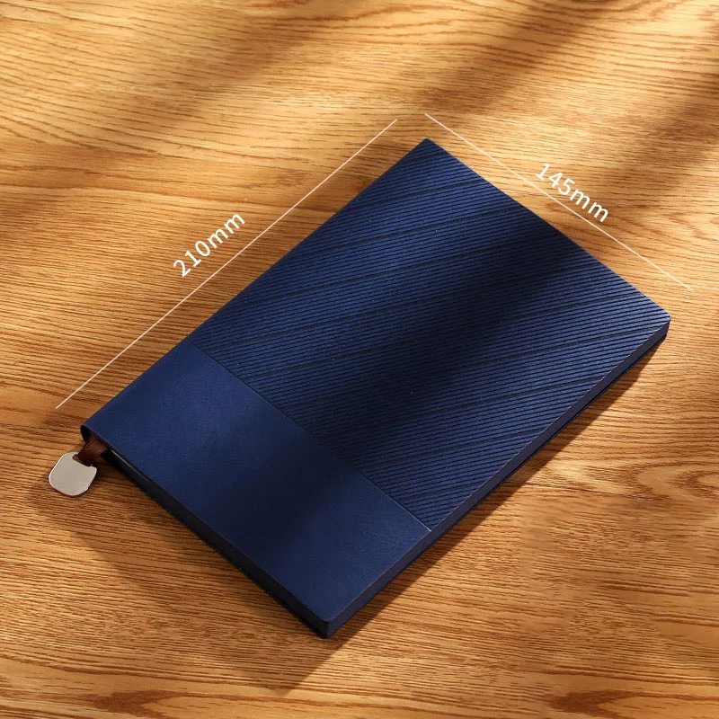 Personalized Leather Joint Notebook Diary Logo Embossed Hot Stamping Silver Gold Hardcover Journal Paper Bound Planner Colored