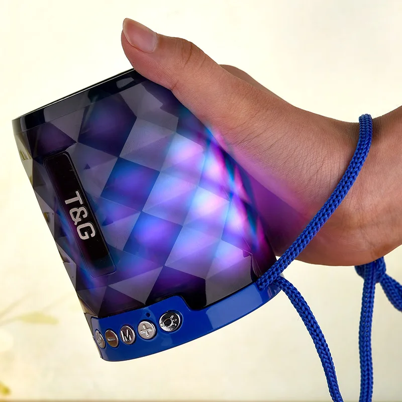 Night Light Changing Wireless Speaker Portable  Colorful LED Handsfree Micro SD AUX-in Supported Speaker