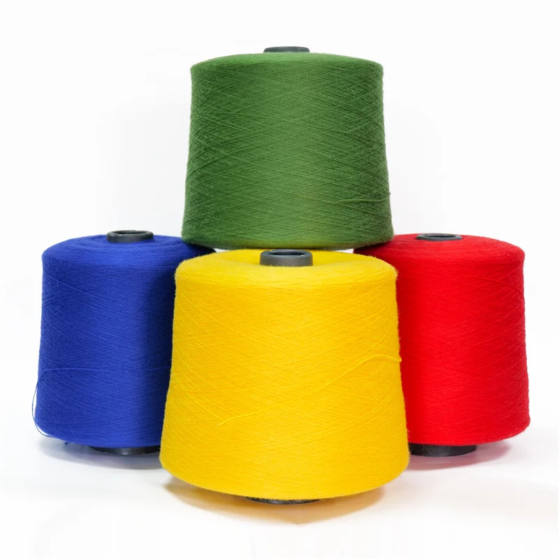 Anti pilling wrinkle 28s/2 50% viscose 22% nylon 28% polyester mixed core-spun yarn for Knitting tshsit Yarn