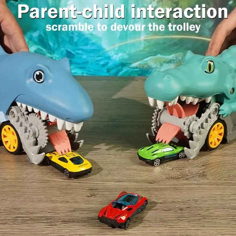 Senco dinosaur toy dinosaur slingshot alloy devouring car devour car dinosaur devour alloy car truck
