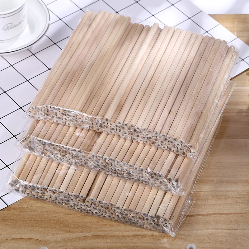 China stationary factory cheap wholesale bulk nature custom HB wood pencil