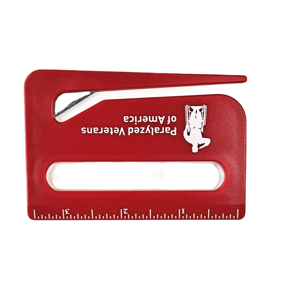 
HTX031 custom logo magnifying glass letter opener knife scale letter opener 
