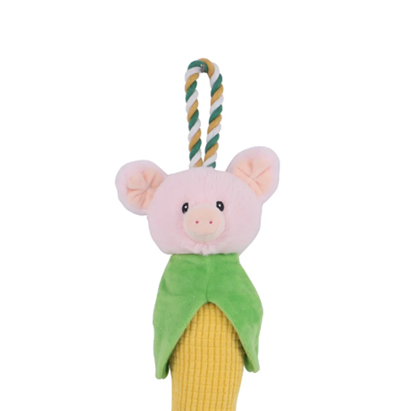 New Design Cute Animal Food Combination Interactive Rope Stuffed Chew Rope Dog Toys