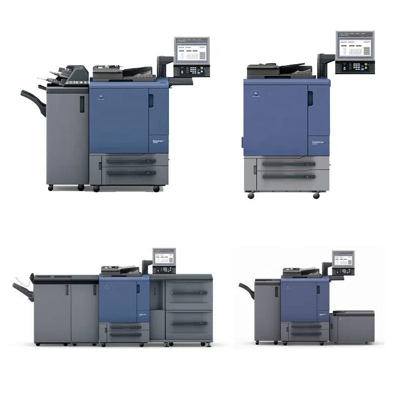 Коммерческий большой цветной цифровой принтер Konica Minolta bizhub PRESS C1060L C1070 PRO C6000 C7000 использованный Восстановленный копировальный аппарат