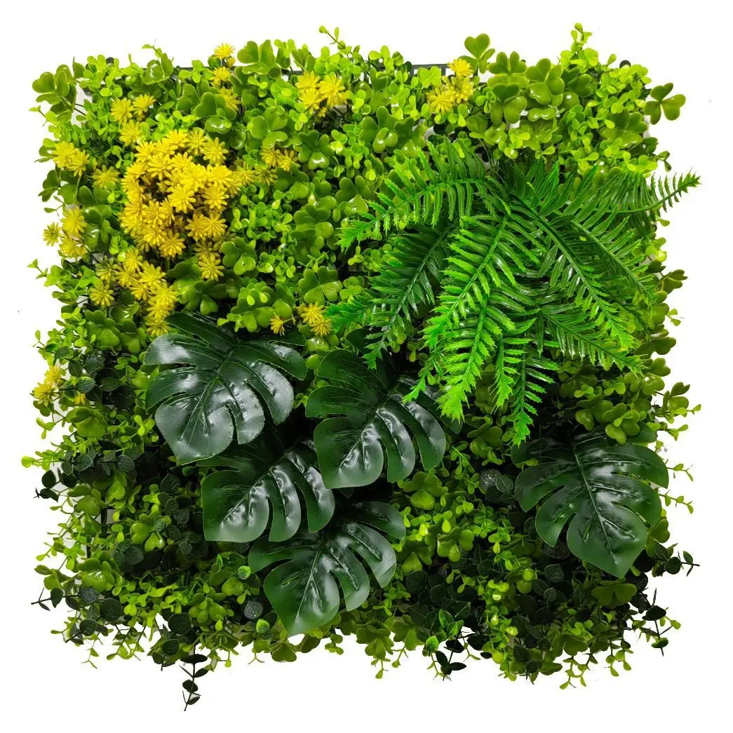 Artificial Grass Wall Panels Plastic Greenery Plant Wall Grass Artificial Grass Wall Backdrop For Home Restaurant Indoor Decor