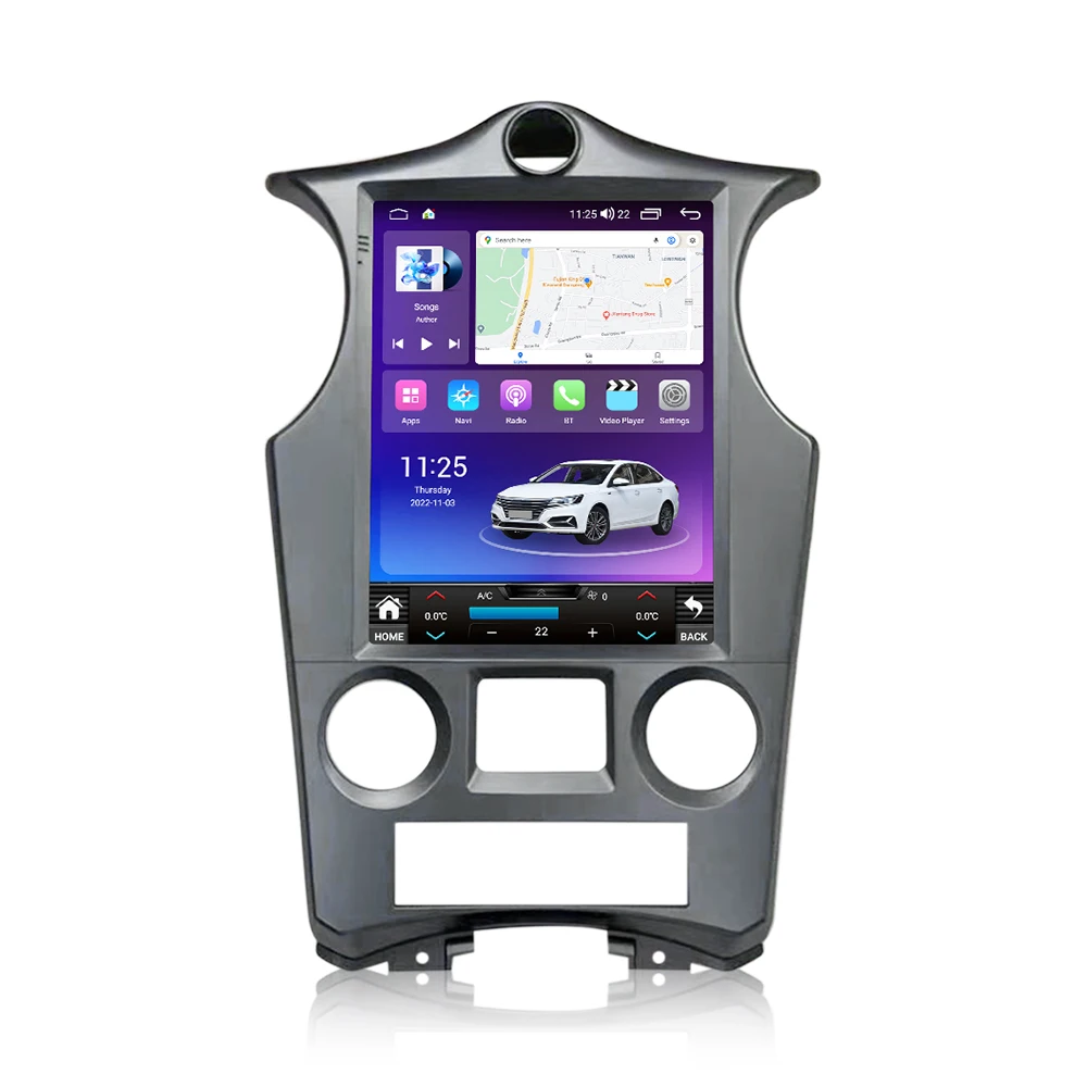 MEKEDE New Android System Vertical Car radio screen 9.7 inch Style Support DSP Car-Play for KIA Carens 2007-2011