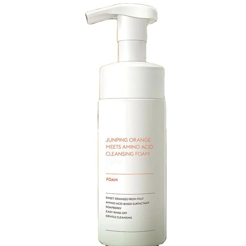 Amino acid facial cleanser for women and men deep cleansing pores gentle  mousse OEM private custom LOGO