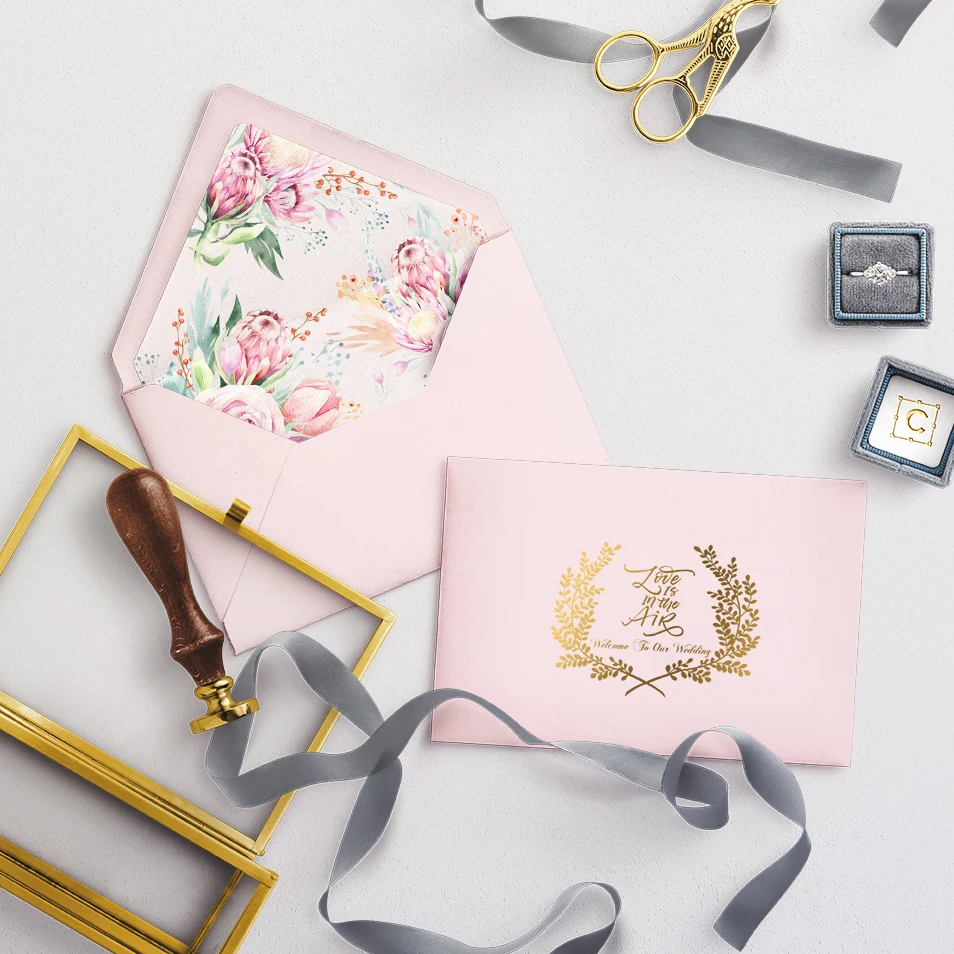 Security  envelope  or Customized high class kraft paper gift invitation envelope white envelope